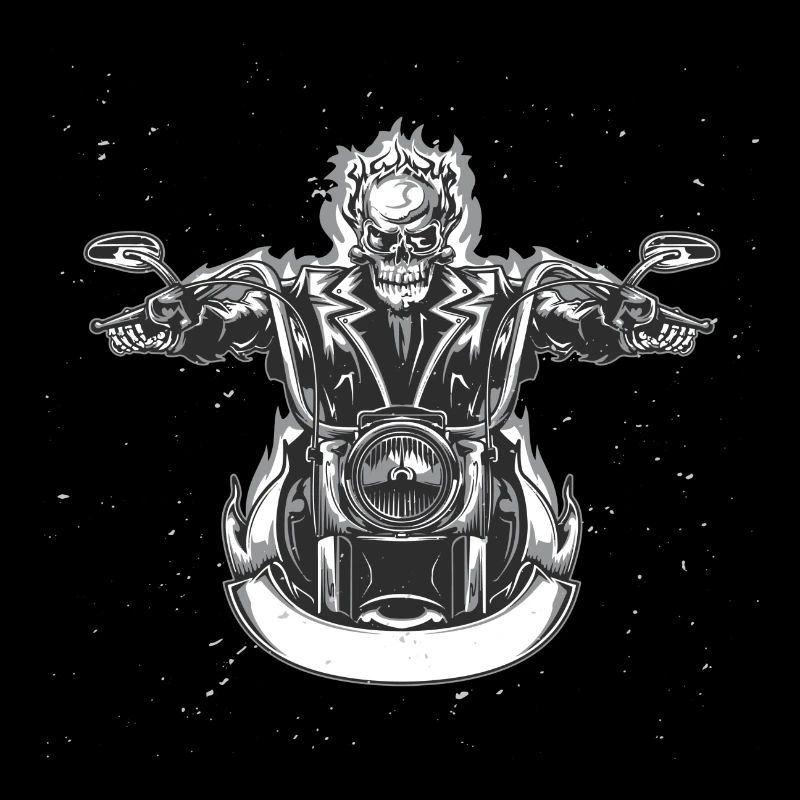 Crâne de motard Hellracer