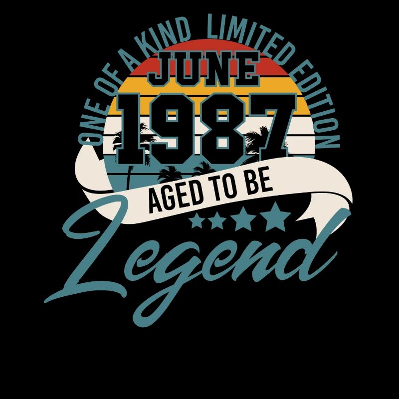 Juni 1987 Geboren Geschenkdee Legenden