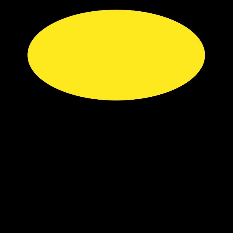 Yellow Circle Oval