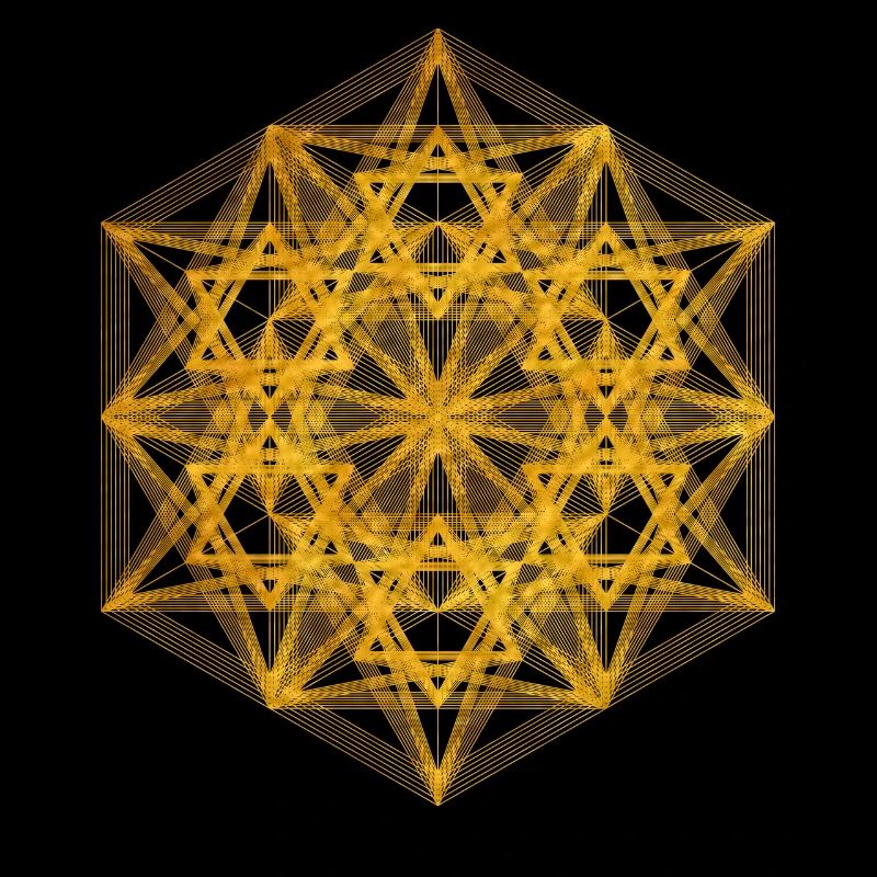 Geometric dimensional Metatrons Cube