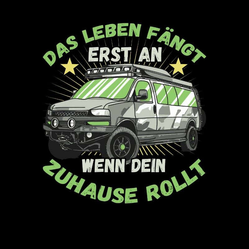 Das Leben fängt er an wenn dein Zuhause Rollt