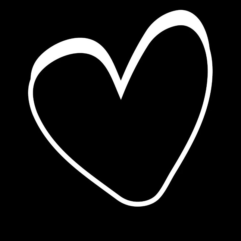 Simple White Heart