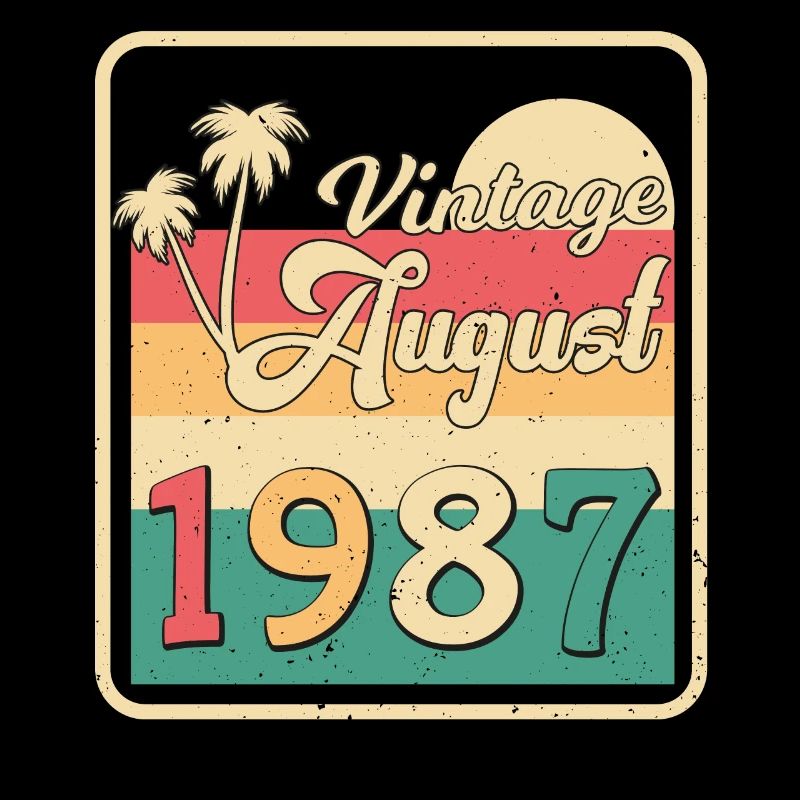 Salutations d’anniversaire pour août 1987