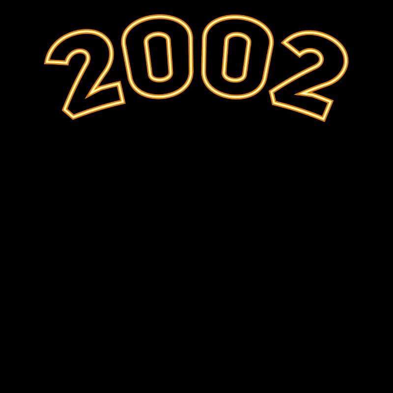 Année chanceuse 2002 Jaune Simple