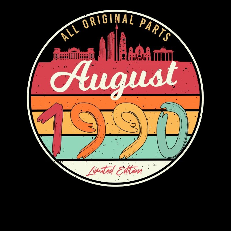 Salutations d’anniversaire 1990 en août