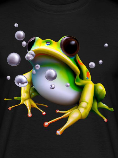 Frosch Wassertropfen