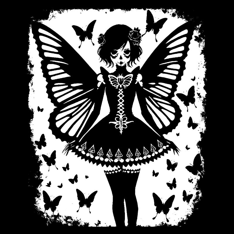Fairycore Aesthetics Skeleton Fairy Goth Gothic G