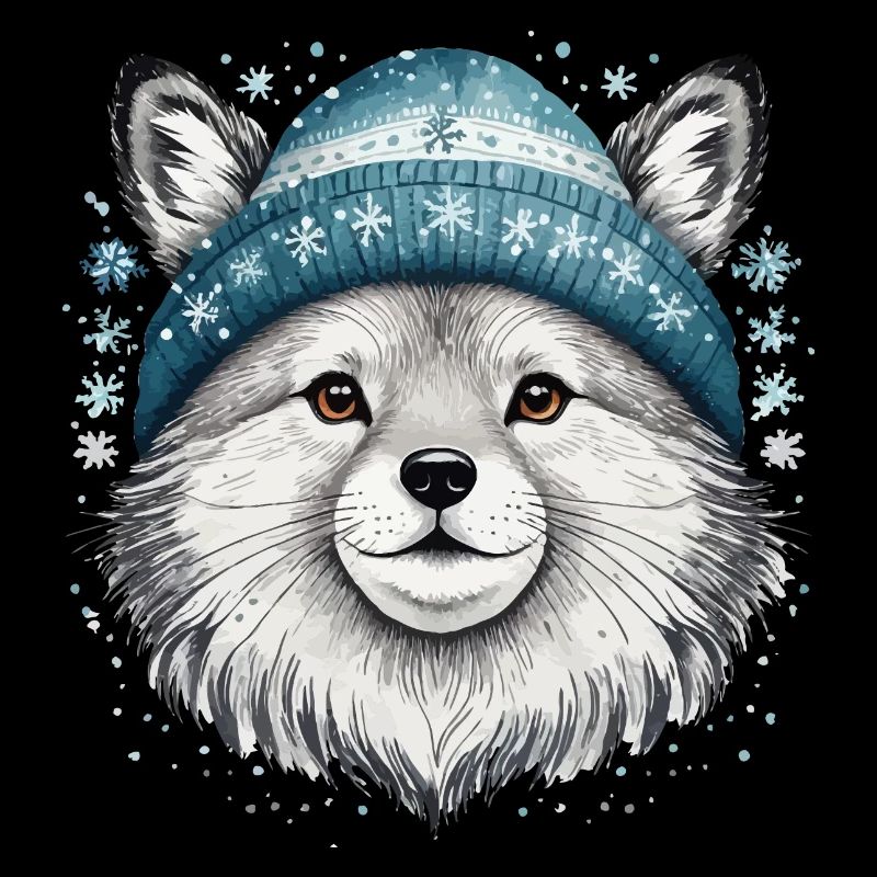 Ein Haustier in einem winterlichen Klima.