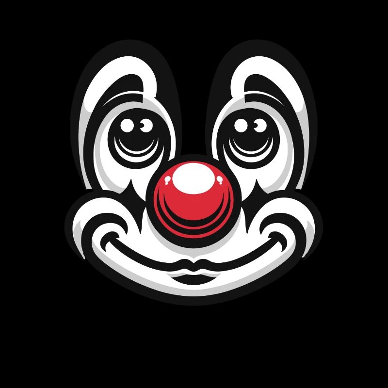 Pure carnival joy: clown face for fun