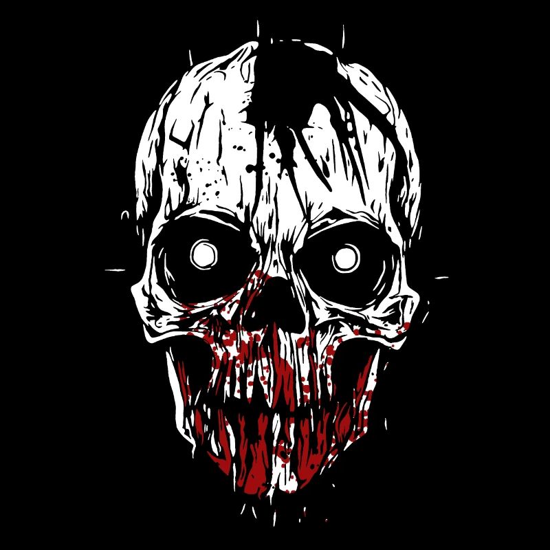 Zombie Schädel Horror Skull