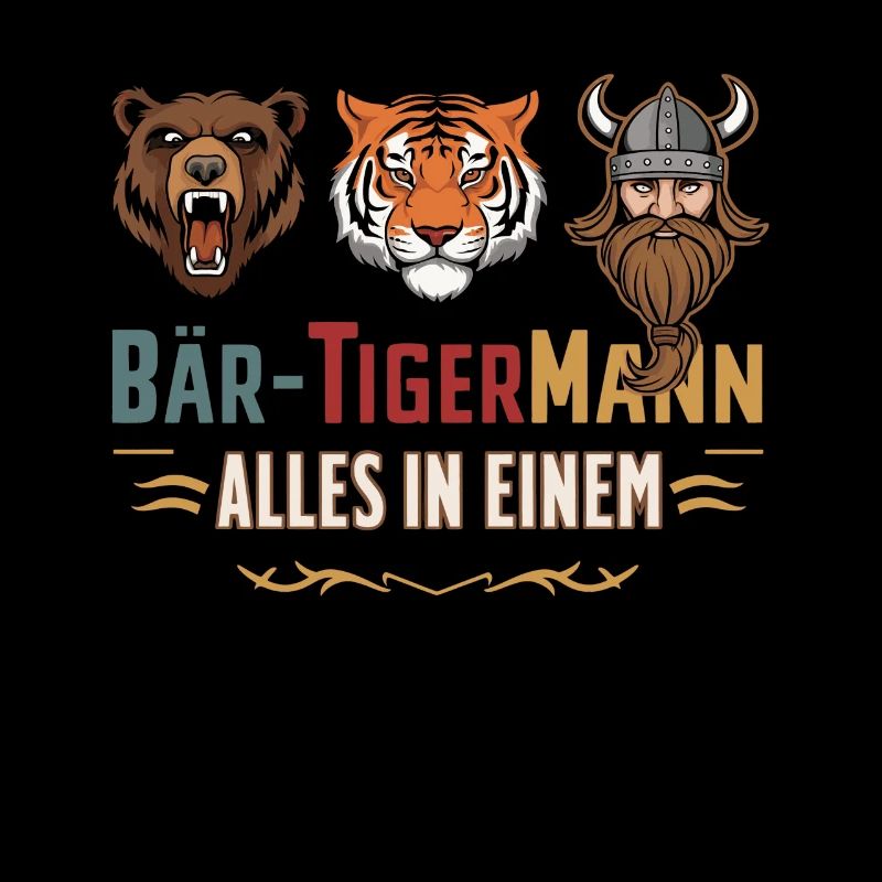 Bear, tiger, man – all in one powerful look