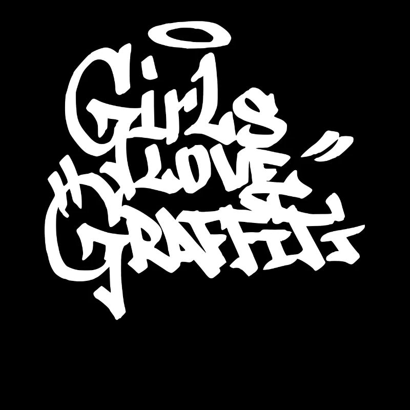 Mädchen lieben Graffiti Handstil Hip Hop Kalligrap