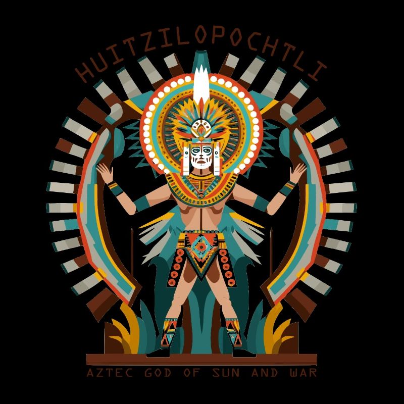 Divinité aztèque Huitzilopochtli Ancienne histoire aztèque