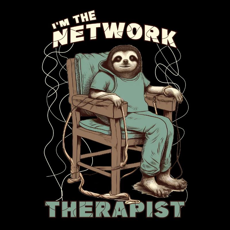 Network Therapist Network Engineer Sloth Funny Net