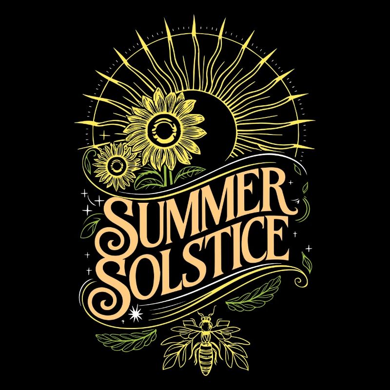 Mystique Solstice d’été Boho Tournesol Hippie Wit