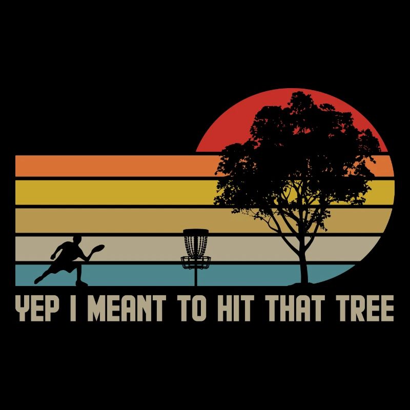 Disc Golf Hit Tree Frisbee Golf
