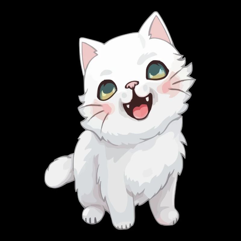 Chaton mignon avec œil de chat pour les amoureux des chats