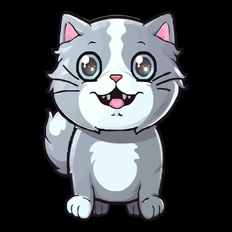 Chaton mignon avec œil de chat pour les propriétaires de chats