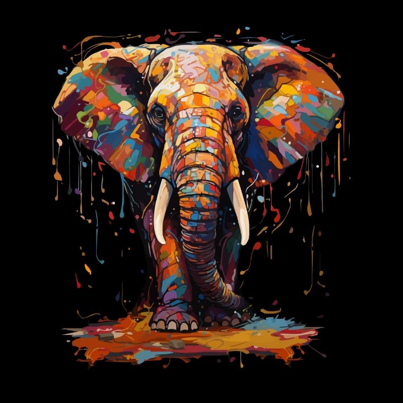 Elephant farbenfroh