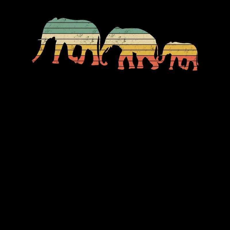 Cadeau d'éléphant rétro