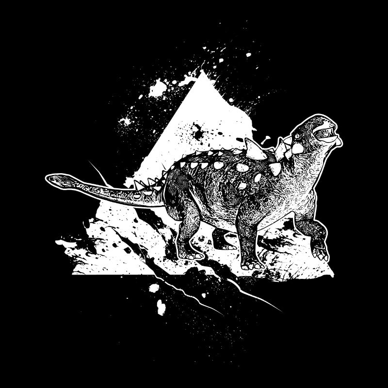 Fossile de dinosaure Euoplocephalus herbivore