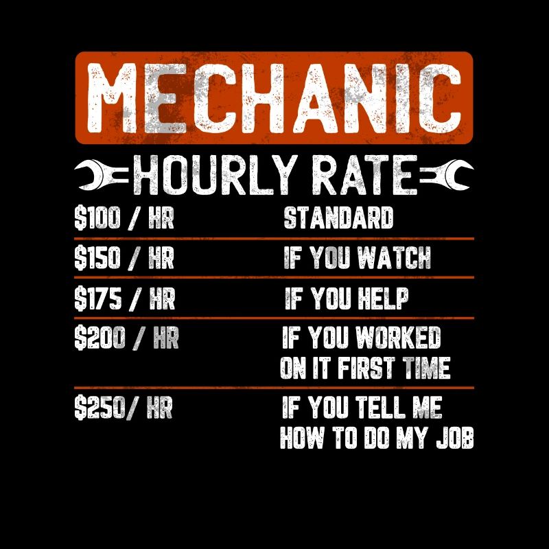 Mechatronic car mechanic engine saying gift