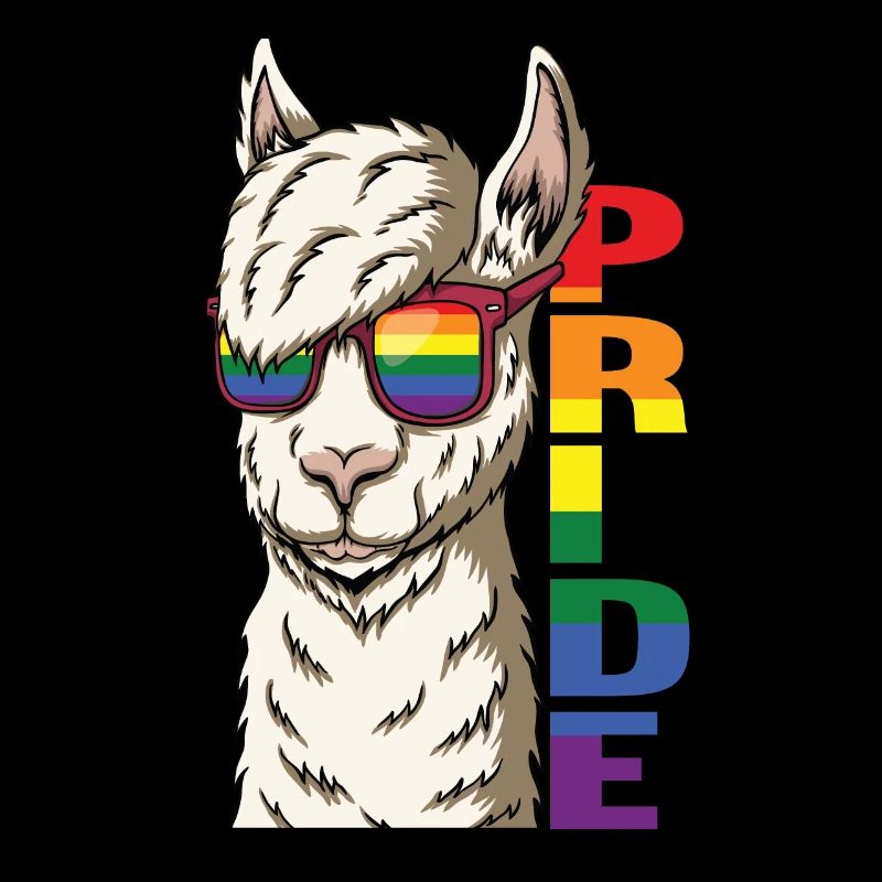 Rainbow Lama Funny Pride Saying Gift