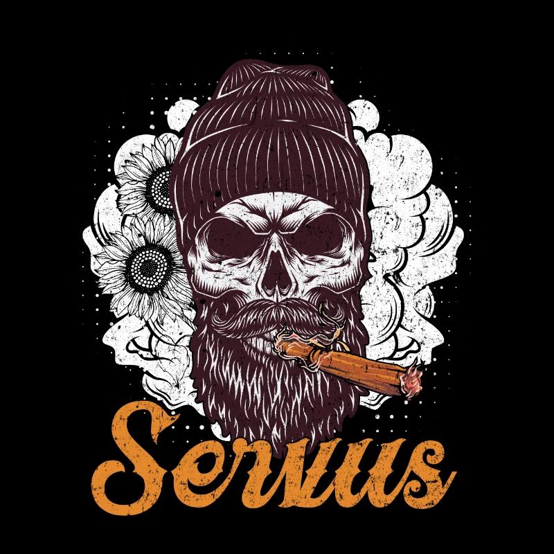 Servus Tête de mort Barbe
