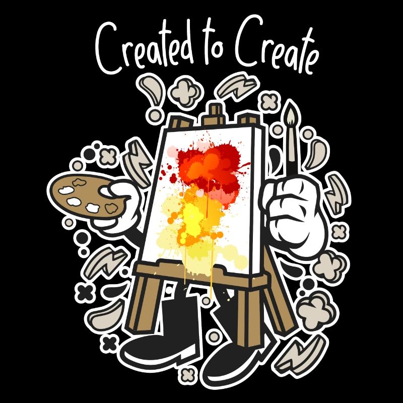 Canvas art easel Created to create