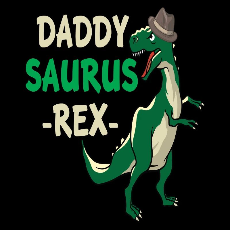 daddy saurus rex papasaurus papa dad gentlemen father