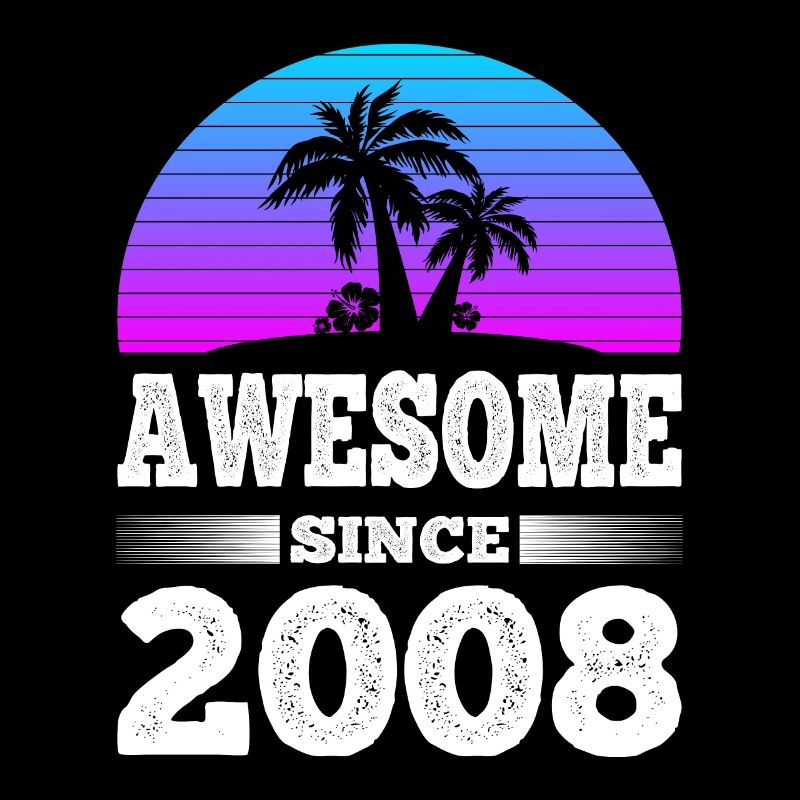 Awesome Since 2008 Sunset blau