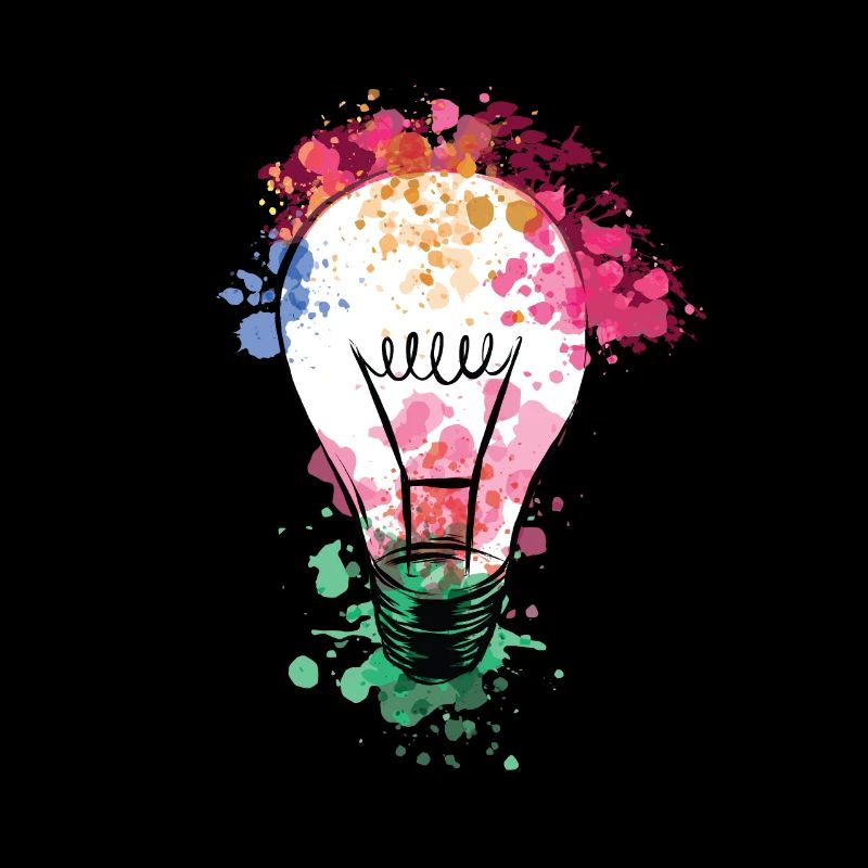 Light bulb Colorful - Artistic Gift