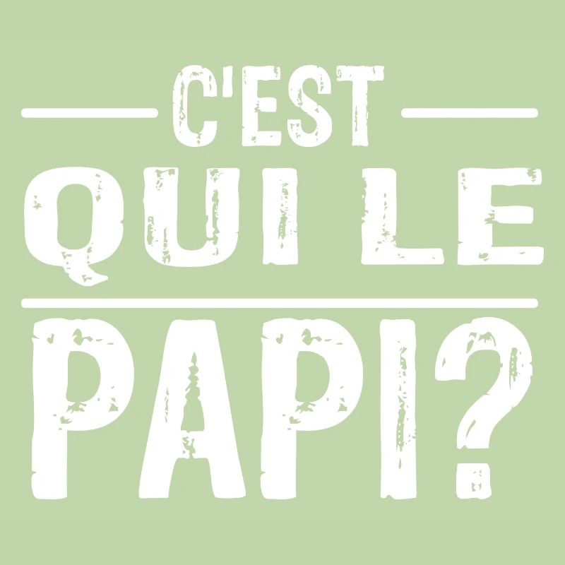 "C'est qui le papi?" t-shirt humour papi