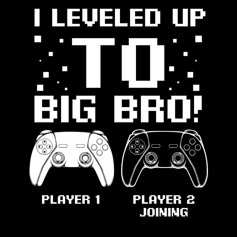 I Level Up To Big Bro Werdender Bruder Gaming Game