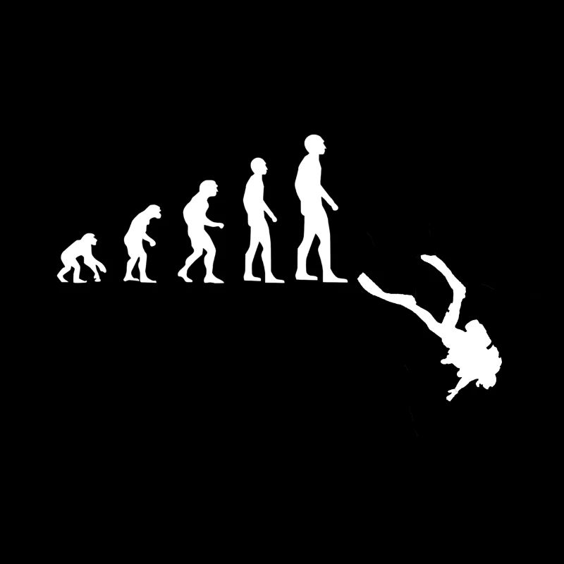Tauchen Taucher Evolution Geschenkidee