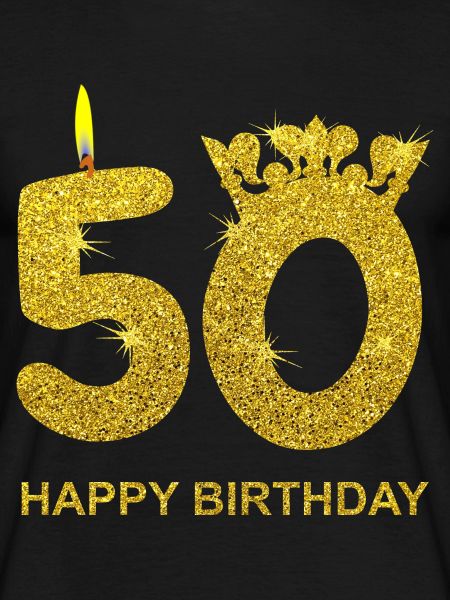 50e verjaardag GELUKKIGE VERJAARDAG Gouden geschenk