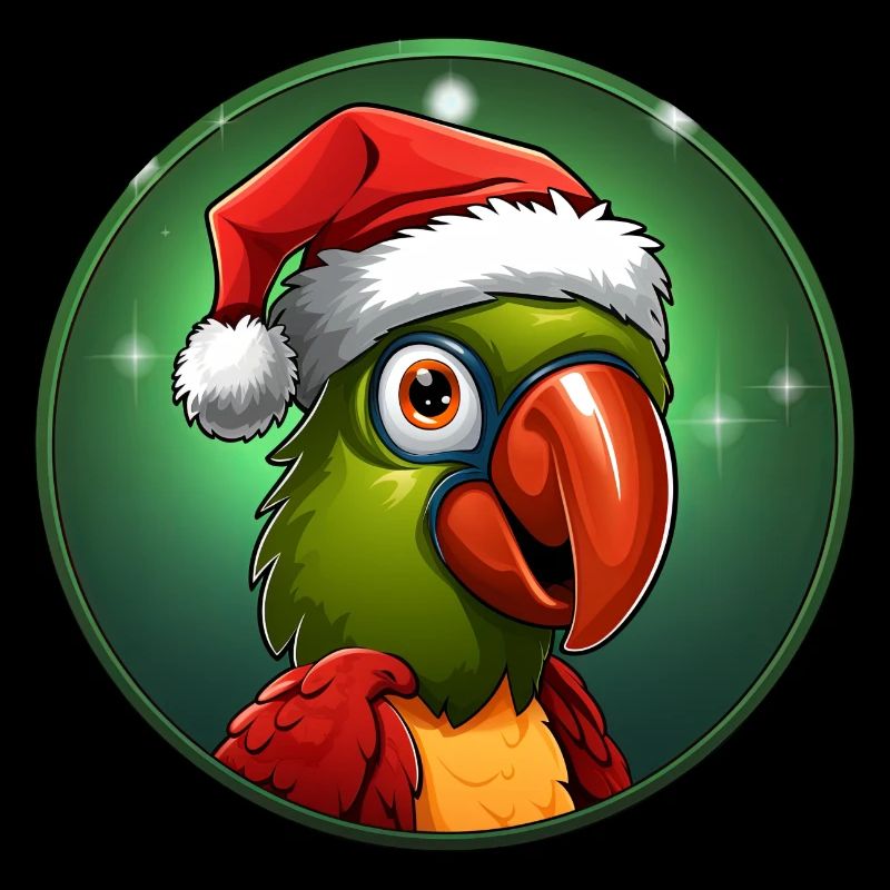 Parrots Christmas