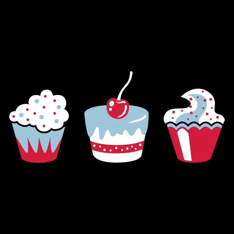 Drei Muffins