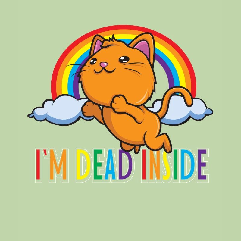 I'm Dead Inside Sarcastic Happy Sarkasmus Kawaii