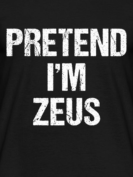 Pretend I'm Zeus Costume Greek God Halloween Party