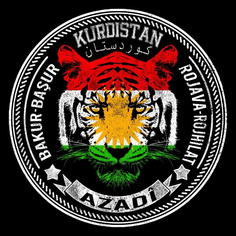 Drapeau du Kurdistan Bakur Bashur Rojava Rojhlt Newroz