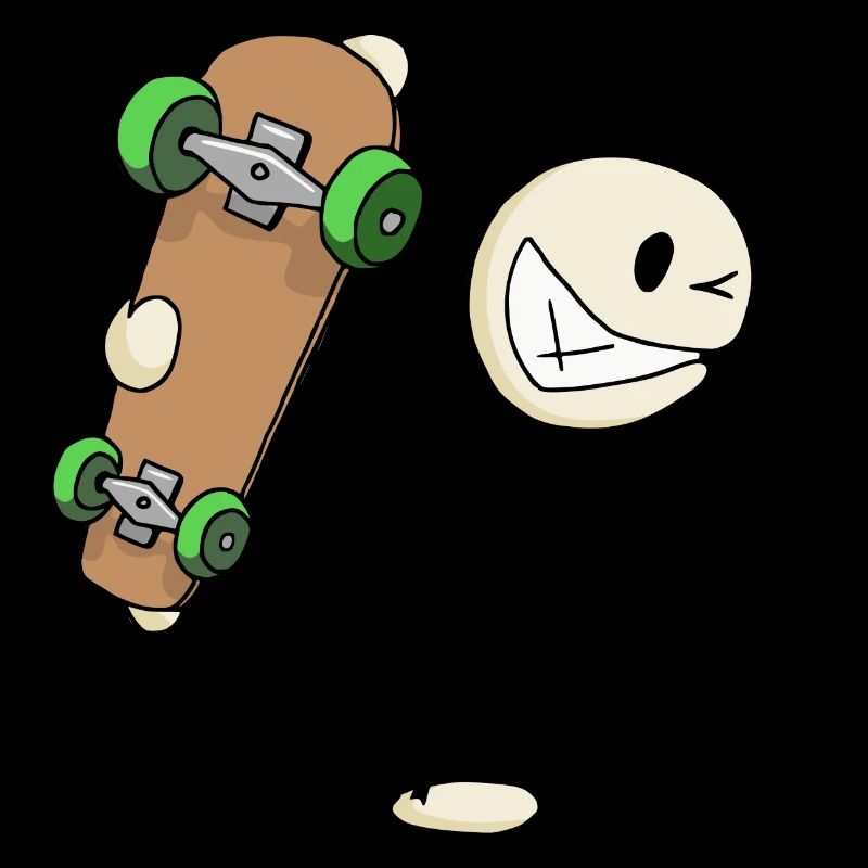 Skater skating skateboard tricks cool gift