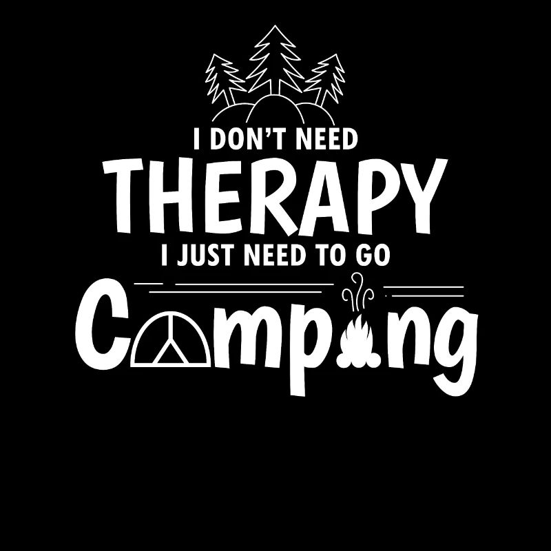 No Therapy Just Camping Camper Gift Idea