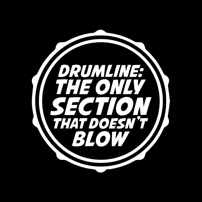 Drumline nicht Schlagzeuger Blaskapelle Geschenk