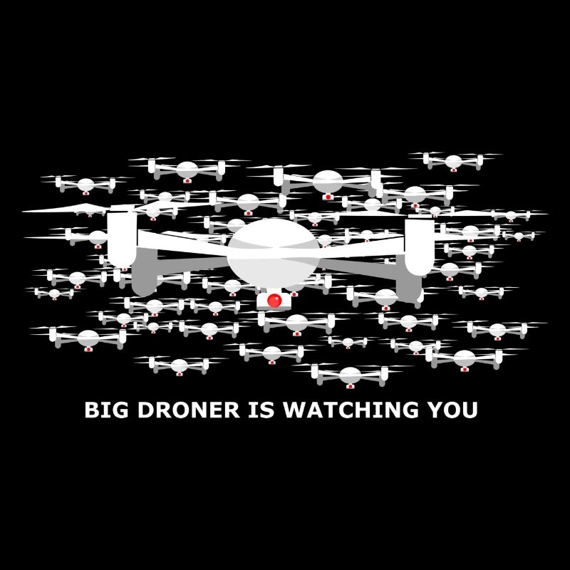 big drone is watching you