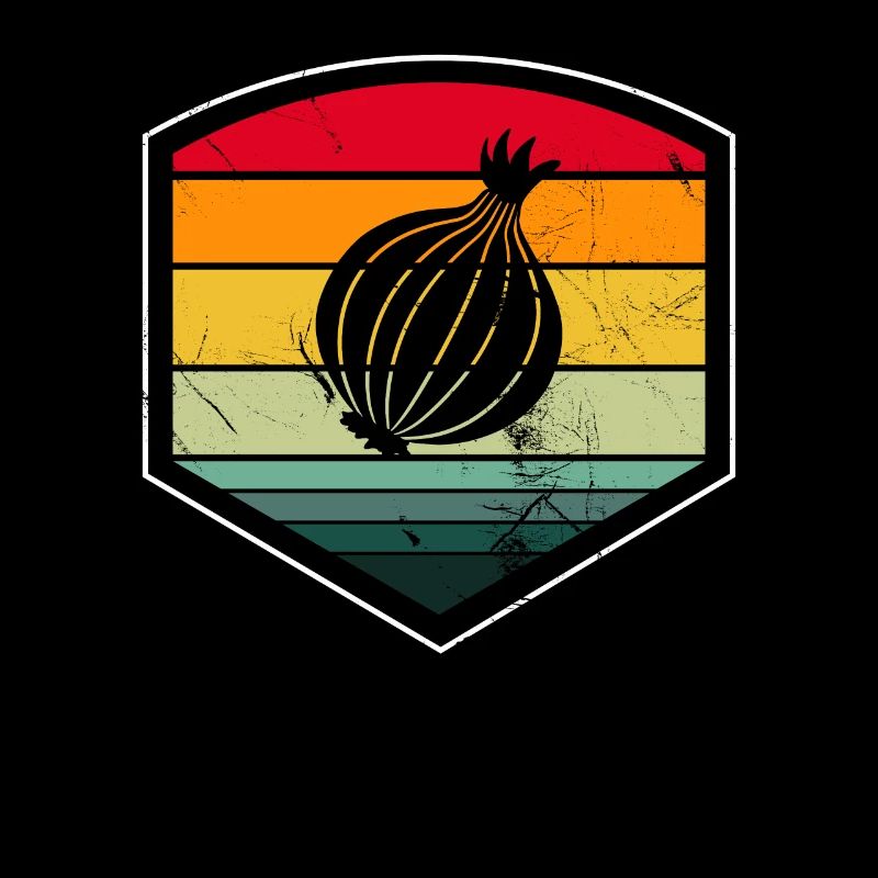 Onion Lover Retro Vegetables Vegan Gift idea