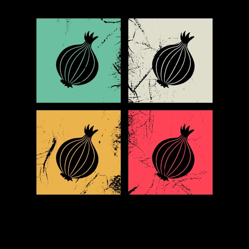 Onion Lover Retro Vegetables Vegan Gift idea