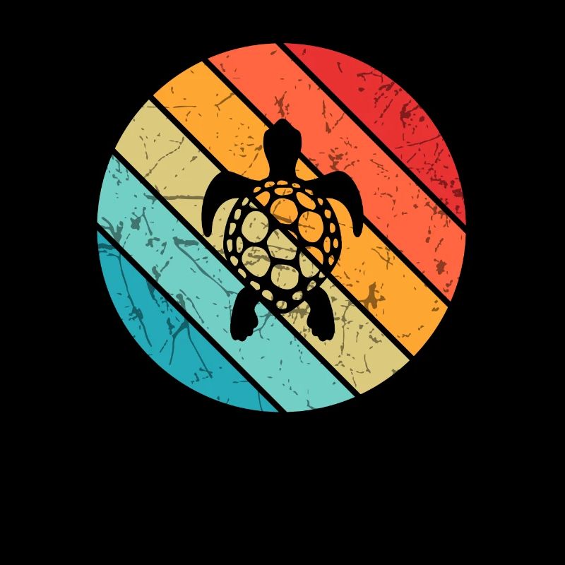 Turtle Retro Animal Sea Reptile Gift idea