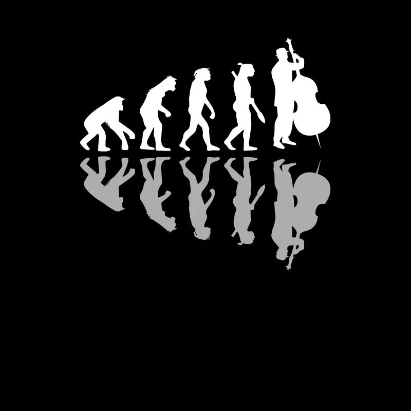 Human Evolution Drôle Musicien Violoncelle Humour Violoncelliste
