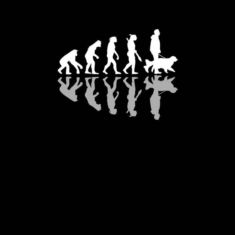 Human Evolution Dog Dad Pet Owner Doggy Lover